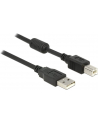 Delock Kabel USB 2.0 AM > USB BM + ferryt, 1m, czarny - nr 14