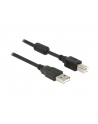 Delock Kabel USB 2.0 AM > USB BM + ferryt, 1m, czarny - nr 3