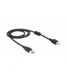 Delock Kabel USB 2.0 AM > USB BM + ferryt, 1m, czarny - nr 4