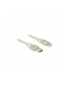 Delock Kabel USB 2.0 AM > USB BM + ferryt, 3m, przezroczysty - nr 4