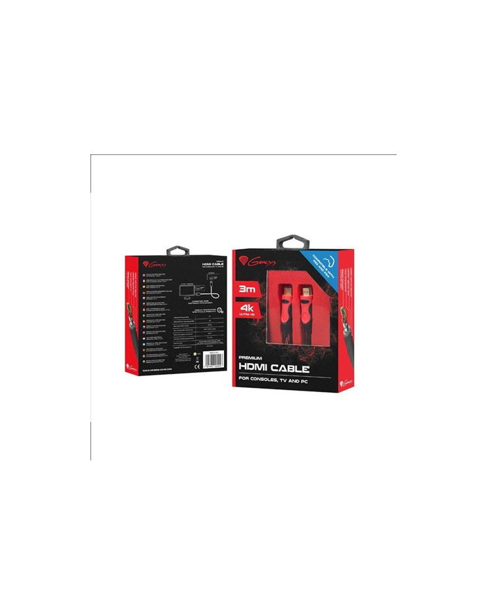 Natec Genesis kabel HDMI-HDMI v1.4 High Speed do PS3/PS4 3M 4K Premium główny
