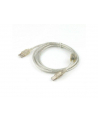 Gembird kabel USB 2.0 AM->BM, premium, ferryt, 4.5m , przezroczysty - nr 1
