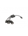Gembird kabel micro USB 2.0 OTG BM ->  2x USB AF + micro BF, 0,15 m - nr 4