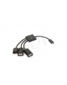 Gembird kabel micro USB 2.0 OTG BM ->  2x USB AF + micro BF, 0,15 m - nr 5