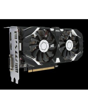 MSI GeForce GTX 1050 Ti 4GT OC, 4GB, DisplayPort, HDMI, Dual-link DVI-D