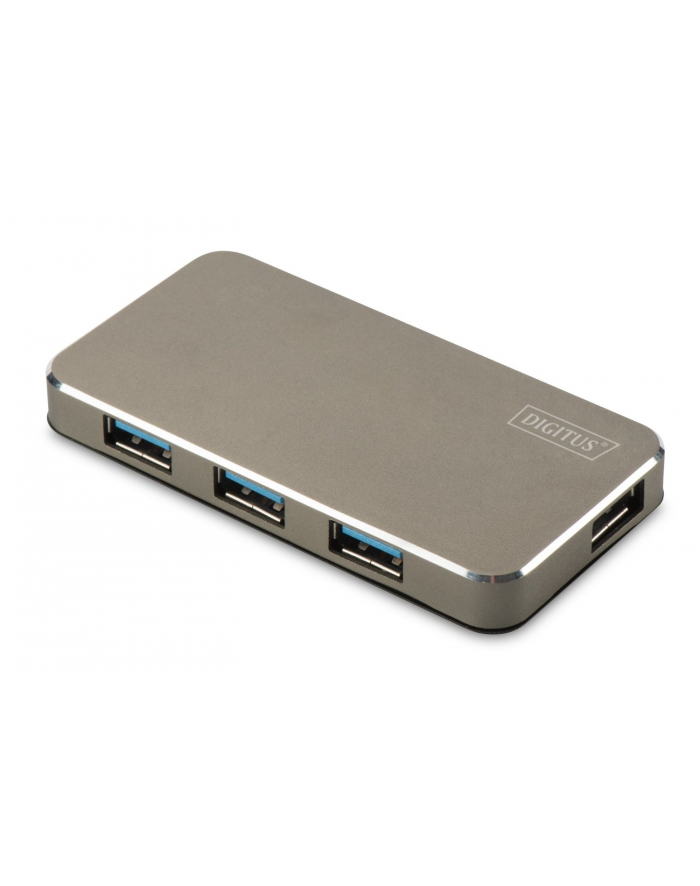 DIGITUS HUB/Koncentrator 4-portowy USB 3.0 SuperSpeed, aktywny, HQ aluminium główny