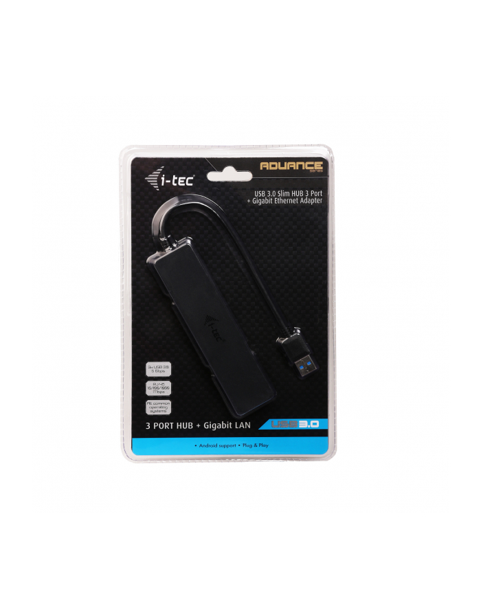 iTec i-tec USB 3.0 Slim HUB 3 Port + Gigabit Ethernet Adapter główny