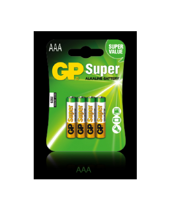 Bateria alkaliczna GP Batteries 24A-U4 AAA | LR03 | 1.5V | blister 4 szt.