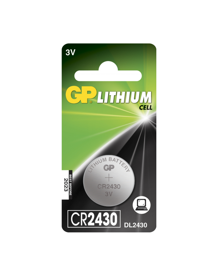 Bateria guzikowa litowa GP Batteries CR2430-U1 3.0V | blister 1 szt. główny