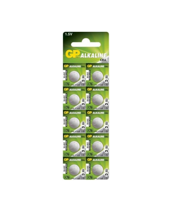 Bateria zegarkowa alkaliczna GP Batteries A76F-U10 AG13 |LR44|1.5V|blister 10 sz