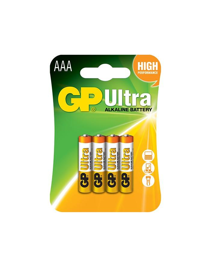 Bateria alkaliczna GP Batteries 24AU-U4 AAA | LR03 | 1.5V | blister 4 szt. główny