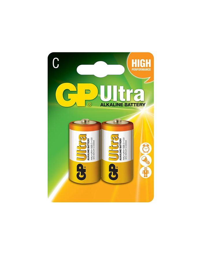 Bateria alkaliczna GP Batteries 14AU-U2 C | LR14 | 1.5V | blister 2 szt. główny