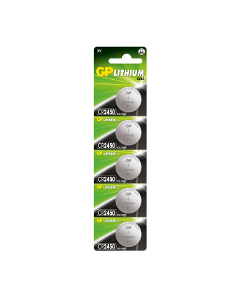 Bateria guzikowa litowa GP Batteries CR2450-U5 3.0V | blister 5 szt.