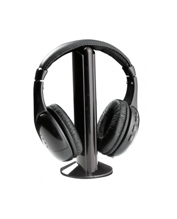Słuchawki z mikrofonem Titanum Fm Liberty bezprzewodowe czarne