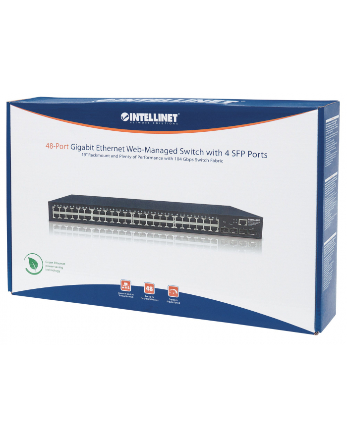 Intellinet Network Solutions Intellinet Gigabit Ethernet Switch 48x 10/100/1000 RJ45 4x SFP managed L2 główny