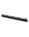 Patch panel Digitus 19'' 24-portowy UTP kat. 5E, czarny - nr 4