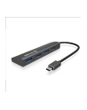 Icy Box 4x Port USB Type-C™ Hub, LED for Power, Premium aluminium case - nr 10