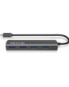 Icy Box 4x Port USB Type-C™ Hub, LED for Power, Premium aluminium case - nr 15