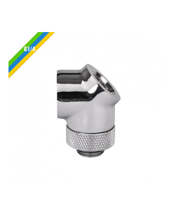 Thermaltake Pacific G1/4 45 złączka adapter kątowy - Chrome