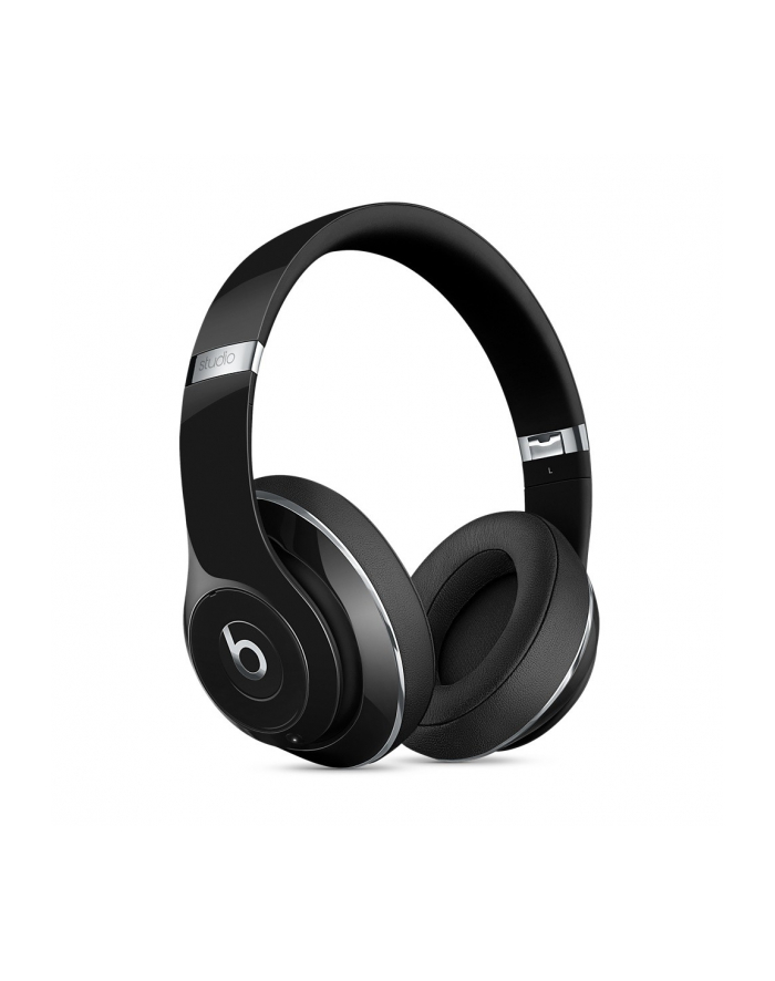 Apple Słuchawki wokółuszne Beats Studio Wireless - czarne błyszczące główny