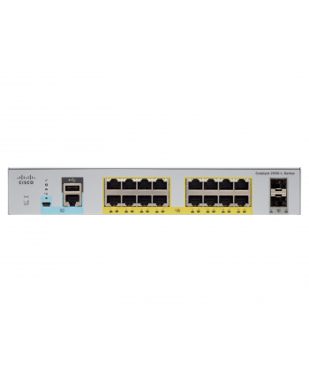 Cisco Catalyst 2960L 16 port GigE with PoE, 2 x 1G SFP, LAN Lite