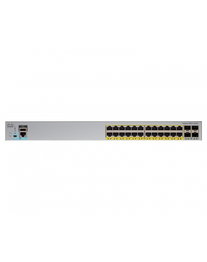 Cisco Catalyst 2960L 24 port GigE with PoE, 4 x 1G SFP, LAN Lite główny