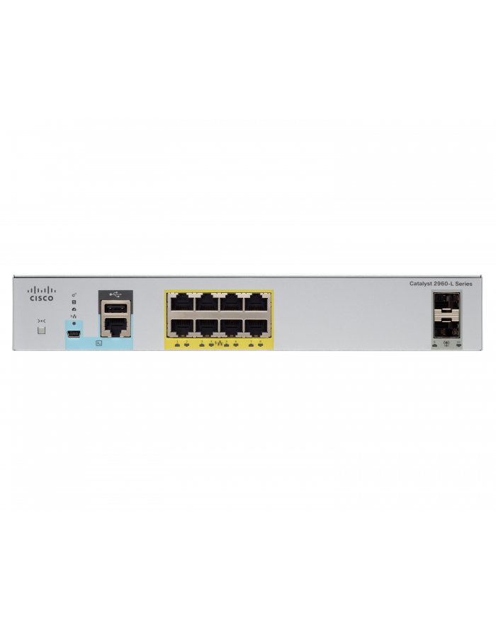 Cisco Catalyst 2960L 8 port GigE with PoE, 2 x 1G SFP, LAN Lite główny