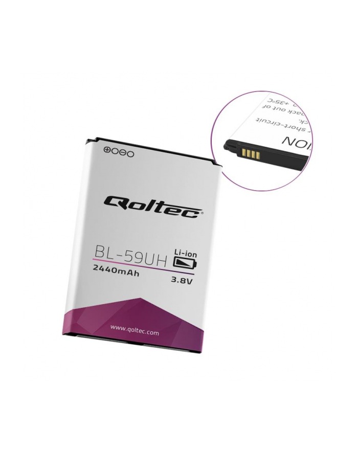 Qoltec Bateria do smartfona LG BL-59UH D620 G2 MINI | 2440mAh główny