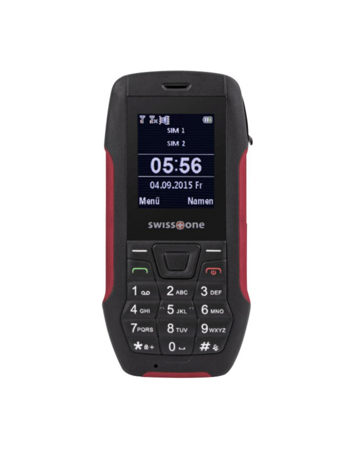 DORO Swisstone SX567 Dual SIM, czarno-czerwony główny