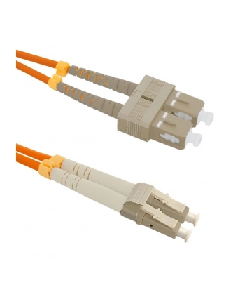 Qoltec Patchcord światłowodowy SC/UPC-LC/UPC | MM | 50/125 | OM2 | 3m