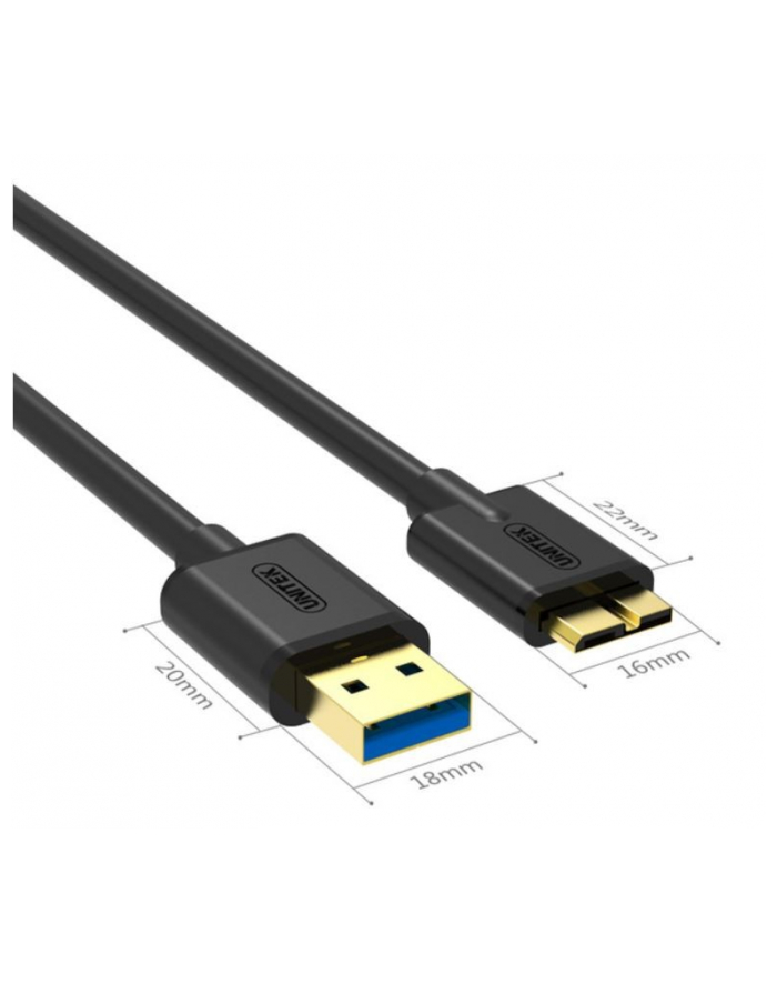 Unitek Kabel USB3.0 microB-USB ; 1m; Y-C461BBK główny