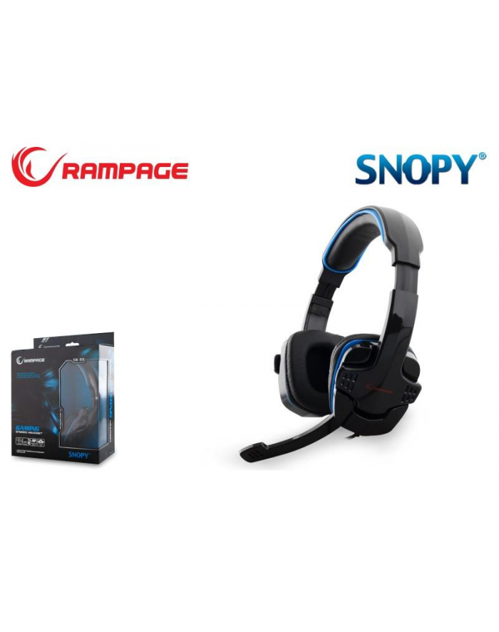 RAMPAGE SN-R9 Gaming Headset Black/Blue główny