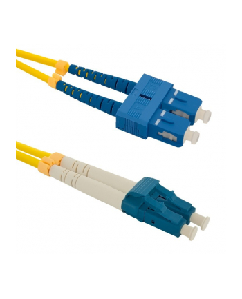 Qoltec Patchcord światłowodowy SC/UPC-LC/UPC | SM | 9/125 | G652D | 1m