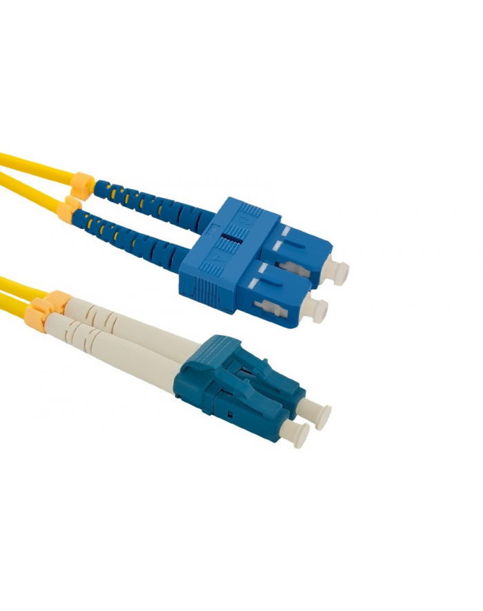 Qoltec Patchcord światłowodowy SC/UPC-LC/UPC | SM | 9/125 | G652D | 1m główny