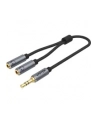 Unitek KABEL MiniJack 3,5mm(M) -2x 3,5mm (F), Y-C956ABK - nr 7