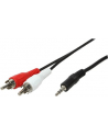 LogiLink Kabel audio Jack 3,5m m do 2 x Chinch, 5m - nr 10