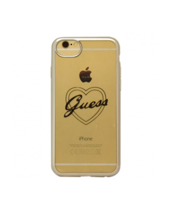 GUESS Etui GUHCP7TRHS hardcase iPhone 7 srebrne serca SIGNATURE