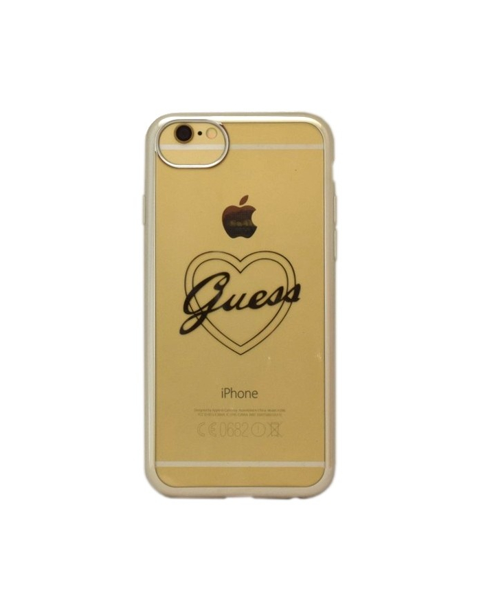 GUESS Etui GUHCP7TRHS hardcase iPhone 7 srebrne serca SIGNATURE główny