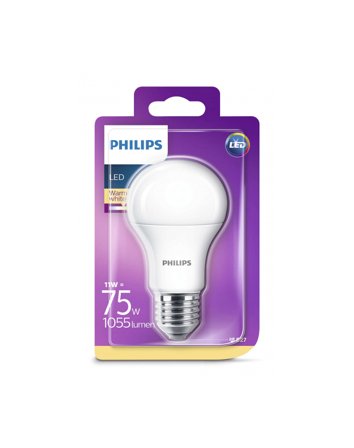 Philips Lighting Philips LED 75W A60 E27 WW 230V FR ND 1BC/4 główny