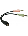LogiLink Adapter audio jack żeński do 2x jack męski 3,5mm - nr 6
