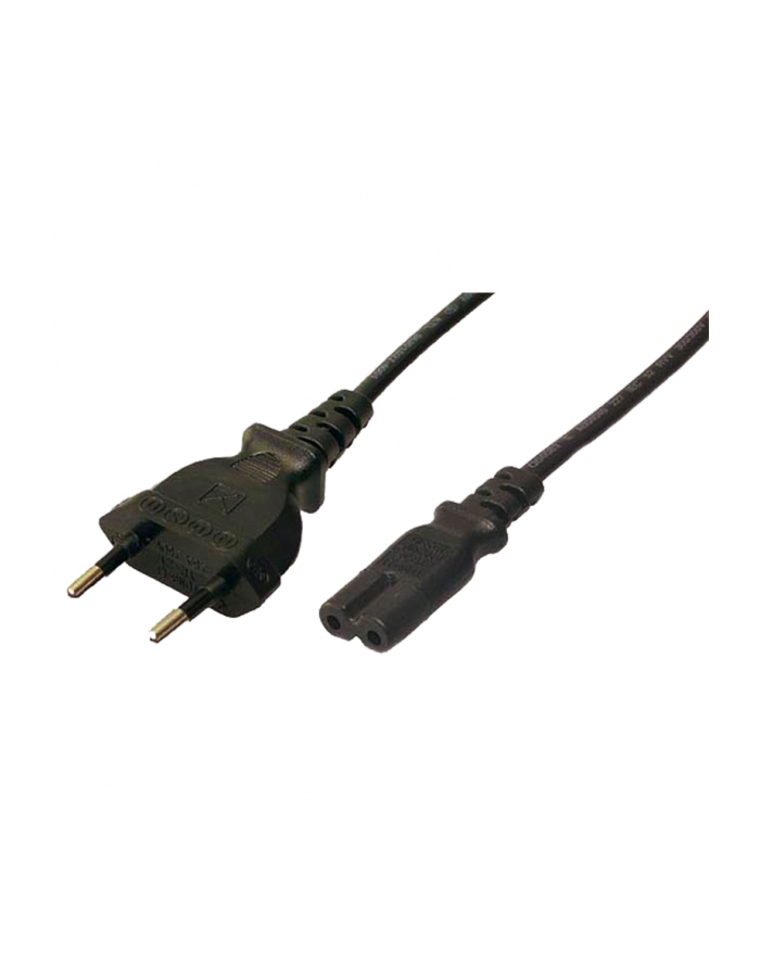 LogiLink Kabel zasilający euro-8, 1,8m, VDE, czarny główny