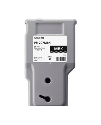 Tusz Canon PFI207MBK matte black  | 300 ml |  iPF68X, 78X