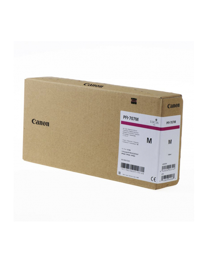 Tusz Canon PFI-707M magenta | 700ml | iPF 830/840/850 główny