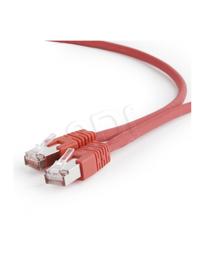 Gembird patchcord RJ45, kat. 6A, FTP, LSZH, 0.25m, czerwony główny