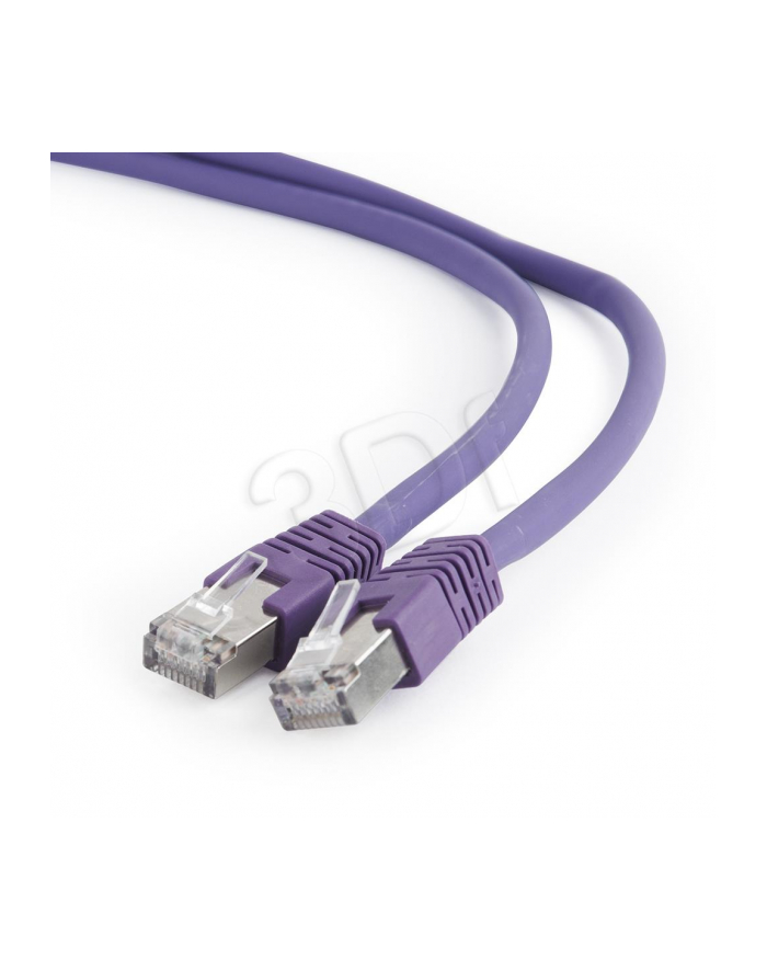 Gembird patchcord RJ45, kat. 6A, FTP, LSZH, 1m, fioletowy główny