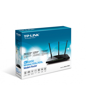 TP-Link Archer VR400 VDSL/ADSL AC1200 Wireless 4xGigaLAN, 1xWAN, 2xUSB AnnexA
