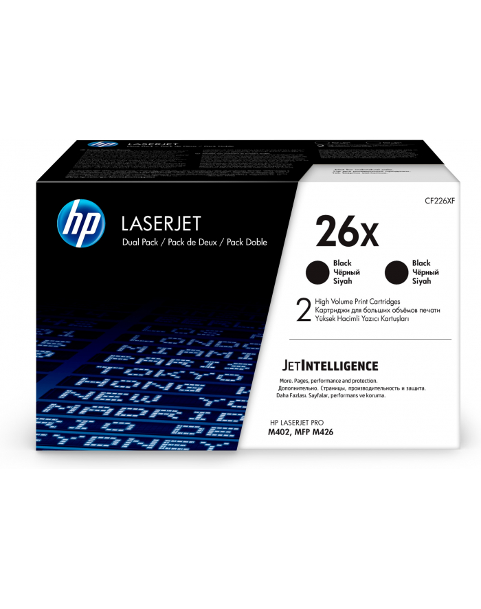 Toner  26X Black 9k Dual Pack CF226XD główny