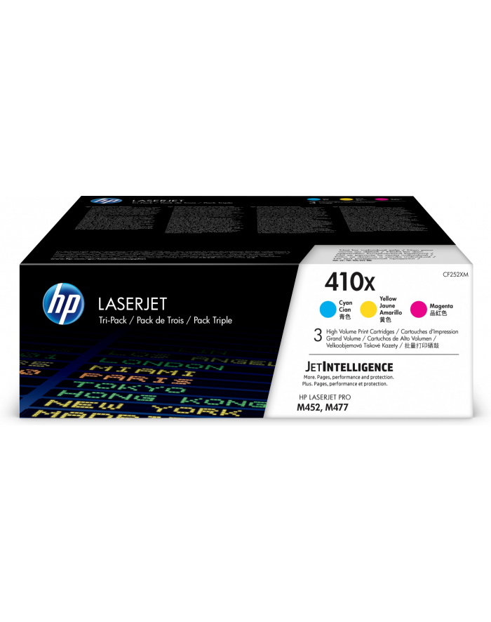 Toner 410X 3-pack CMY 5k CF252XM główny