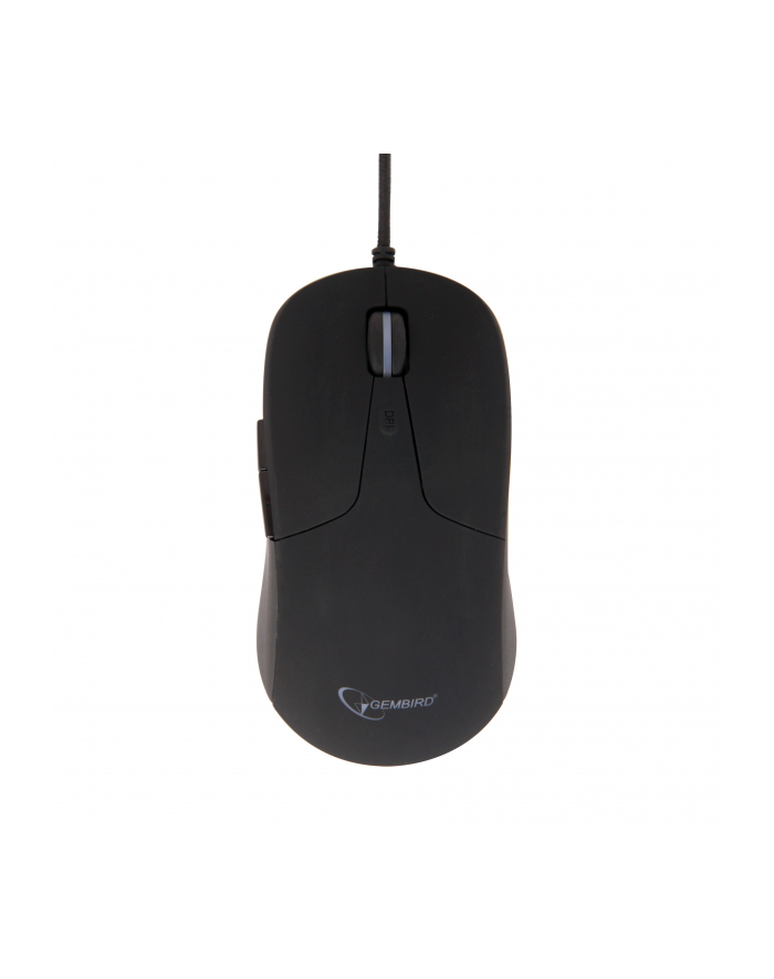 Gembird mysz optyczna USB MUS-UL-01, 2400 DPI, podświetlany scroll, czarna główny