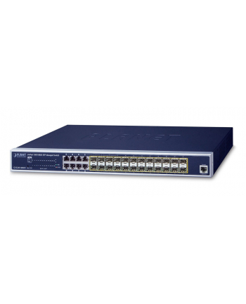 PLANET GS-5220-16S8CR Switch zarz. 24xSFP 1G 48VDC nr 1